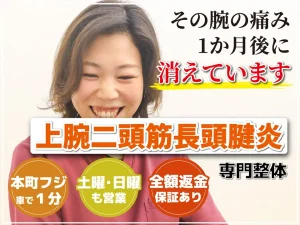 上腕二頭筋長頭健炎専門整体